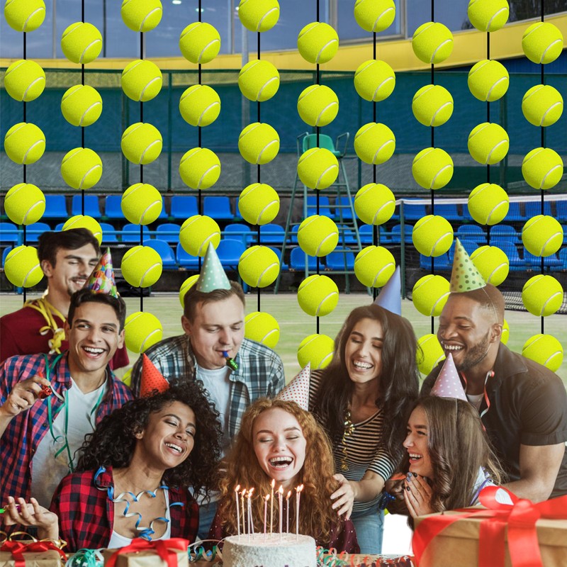 100 Pcs Tennis Garland for Party Banners Sports Theme Party