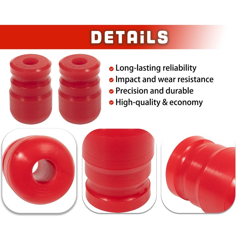 1-1303 Front Bump Stops for 07-18 Jeep Wrangler JK/JKU (2Pcs)
