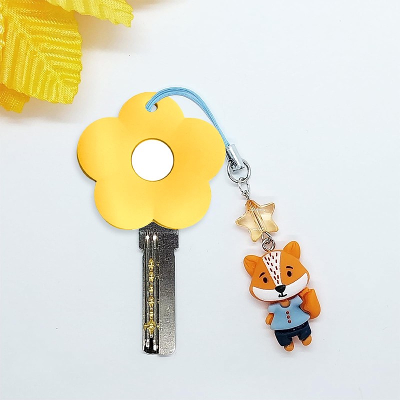 TEAONE Key Protector Caps, 5 PCS Flower Key Cover for