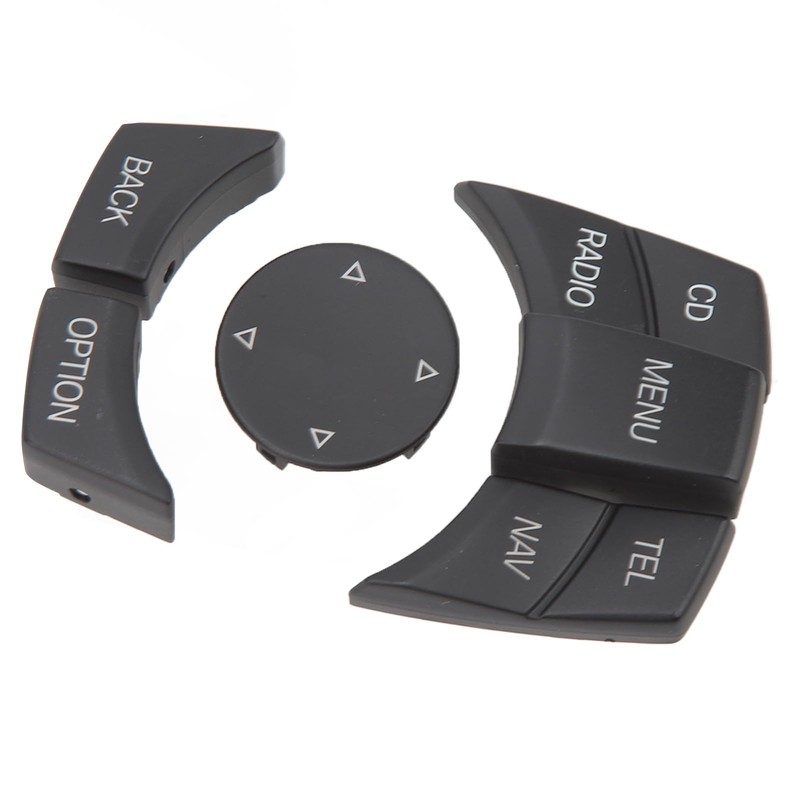 Jadeshay Car Centre Console Multimedia Control Button Knob Kit, ABS
