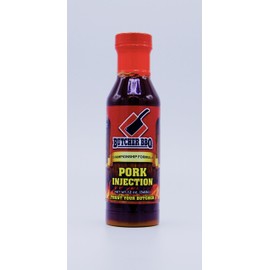 Butcher BBQ Liquid Pork Barbecue Injector Base Flavor Marinade Dressing Flavor Booster | 12 Oz | World Championship Winning Formula | Great For Pulled Pork, Pork Chops, Pork Butt & Pork Shoulder