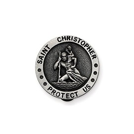 CA Gift KVC102 Auto Visor Clip, St. Christopher, 1-3/4"
