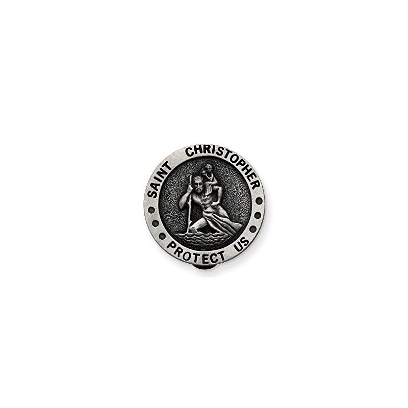 CA Gift KVC102 Auto Visor Clip, St. Christopher, 1-3/4"