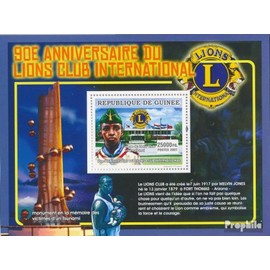 Guinea miniature sheet 1378 (complete. issue) unmounted mint/never hinged ** MNH 2007 Seat of lions Club international (Stamps for collectors) Rotary/Lions/Freemason/Pathfinder