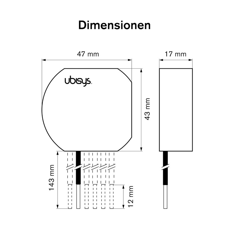 ubisys Zigbee Switch Actuator S1: Zigbee Wireless Switch for Retrofitting,