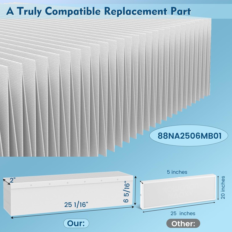 88NA2506MB01 Replacement Filter 2-pack Compatible with Bryant/Carrier HVAC Systems (A