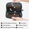 PORRASSO Women's Leather Wallet with RFID Blocking Large Purse Minimalist