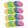 Baluue 4sets Round Face Powder Puff Compressed Facial Sponge Makeup
