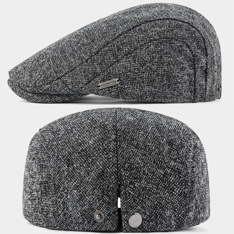 EKMTBJXY Flat Beret Men's Peaked Cap Cotton Beret Newsboy Driving