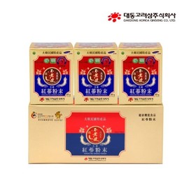 Daedong Korean Ginseng Red Ginseng Powder Set 60gx3 Bottles Red Ginseng Liquid Extract Powder Red Ginseng / 대동고려삼 홍삼분말세트 60gx3병 홍삼액 액기스 엑기스 분말 홍삼