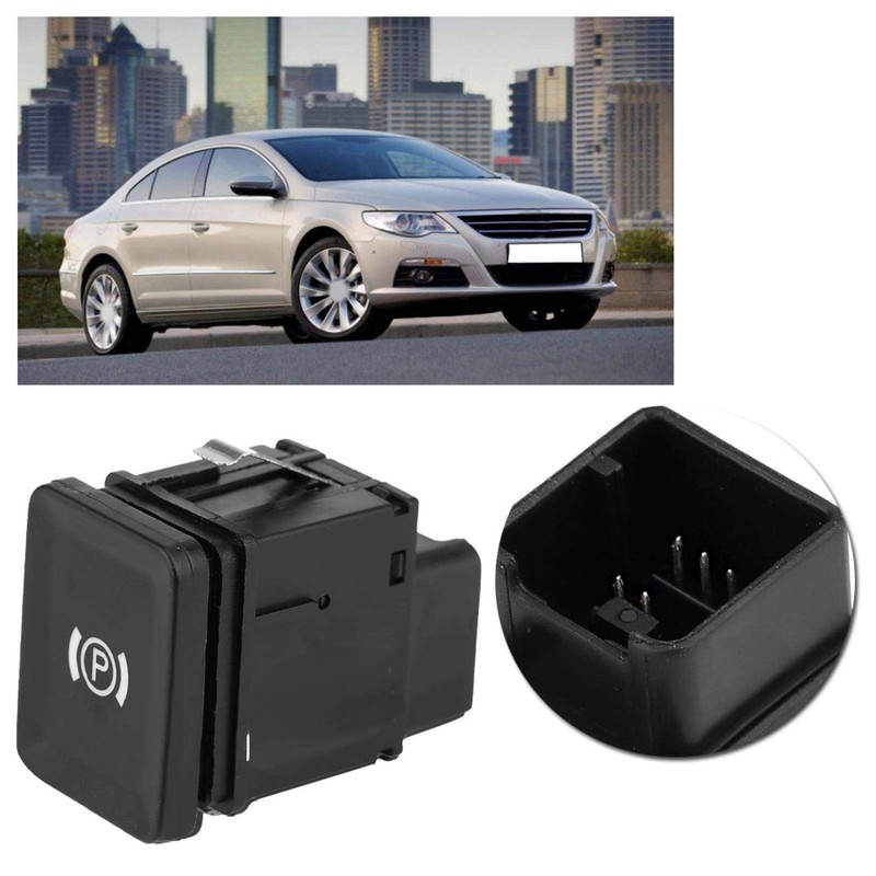 Handbrake Knob Electronic Brake Switch Parking Switch for 3C0927225C Passat