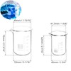 3stk Abgestufter Messbecher Glas Becherglas 25ml 50ml 100ml Set für