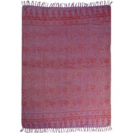 Approx. 100 Models Available Beach Towel Sarong Pareo Wrap around Loop Violet Red SAR32