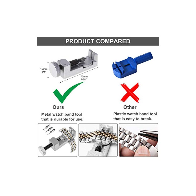 Anezus 187pcs reloj Kit de reparación