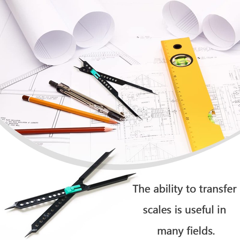 Proportional Dividers Drawing Measurement Caliper Tools Multifunctional Compass Ruler for