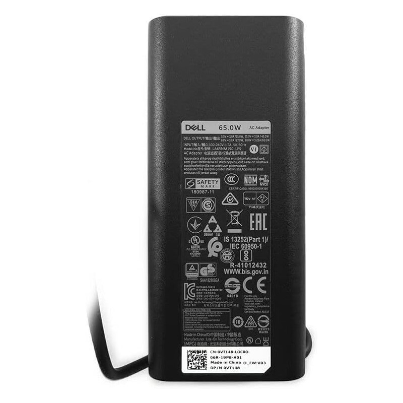 DELL USB-C Charger 65W VT148 WMDHR 0VT148 0WMDHR for Latitude