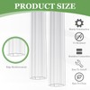 Tandefio 12 Pcs 4 ft Polycarbonate Greenhouse Panels H Connectors