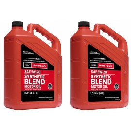 Motorcraft 10 Quarts Engine Motor Oil MOTORCRAFT Premium Synthetic Blend XO5W205Q3SP 5W-20