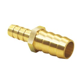 Joywayus Brass Hose Barb Reducer 5/16" to 3/8" Reducing Hex Union Fitting