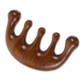 TOVINANNA Wood Craft Massage Comb Durable Wooden Massager for Scalp Relaxation Promotes Smooth Edges for Safe Use for Family and Travel