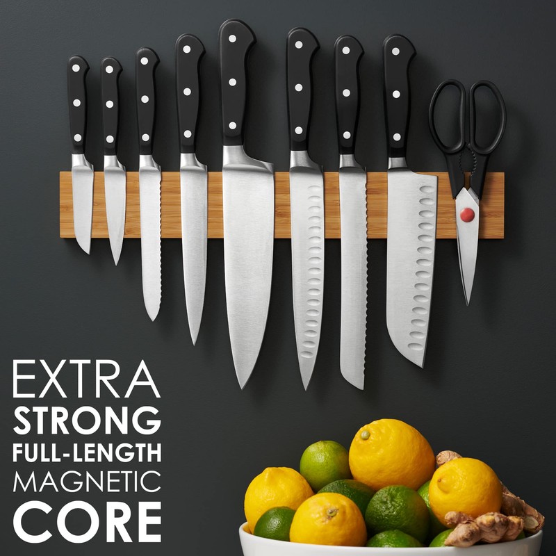 LARHN Magnetic Knife Holder for Wall, 16″ - Powerful Knife