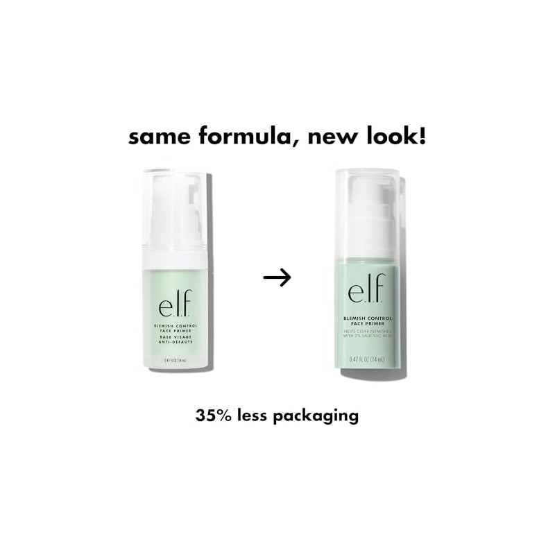 e.l.f. Blemish Control Face Primer, Control Breakouts and Blemishes, Smooth,