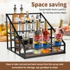 YQBRAO Coffee Syrup Rack Organizer,Liquor Bottle Display Shelf,Water cup display