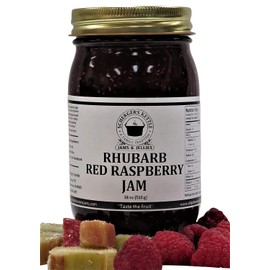 Rhubarb Red Raspberry Jam, 18 oz