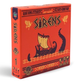Sirens | Greek Mythology Themed Travel Size Board Game, Play Anywhere | Strategic Musical Card Drafting Game | 1-2 Players, Ages 12+ | Easy to Learn and Play for Game Night | Tiny Game Series