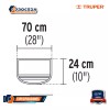 Truper Protector Solar Plegable Para Casco, Naranja 100353