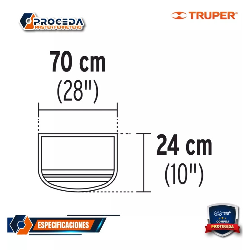 Truper Protector Solar Plegable Para Casco, Naranja 100353