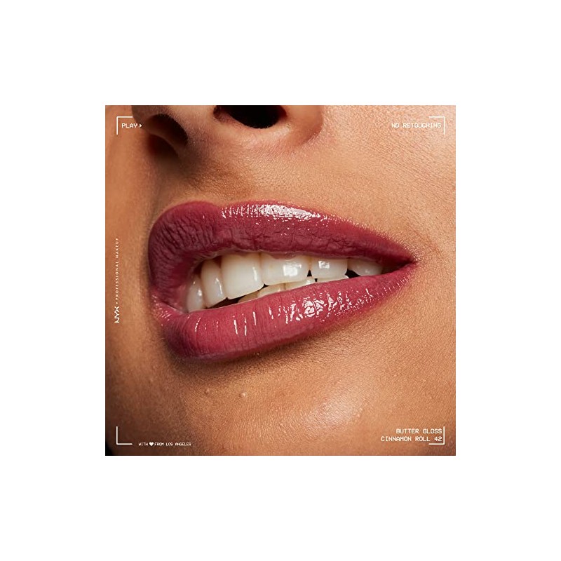 NYX Professional Maquillaje Mantequilla Brillo â€“ Rollo de canela 0.27