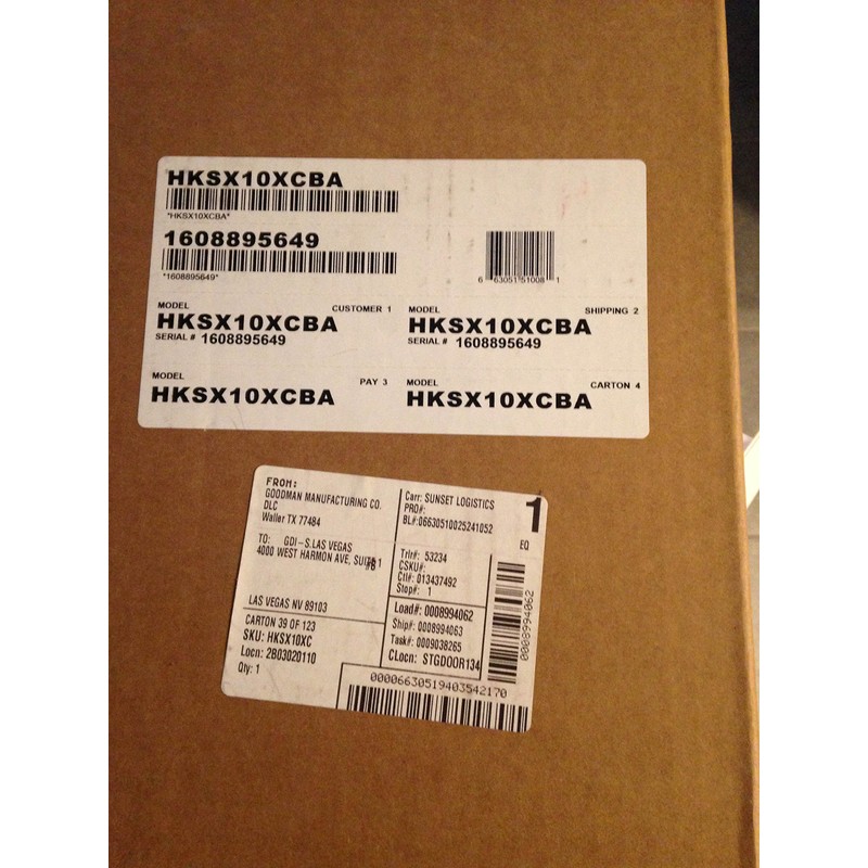 Goodman 10kW heat kit for select Goodman units (HKTSN10X1)