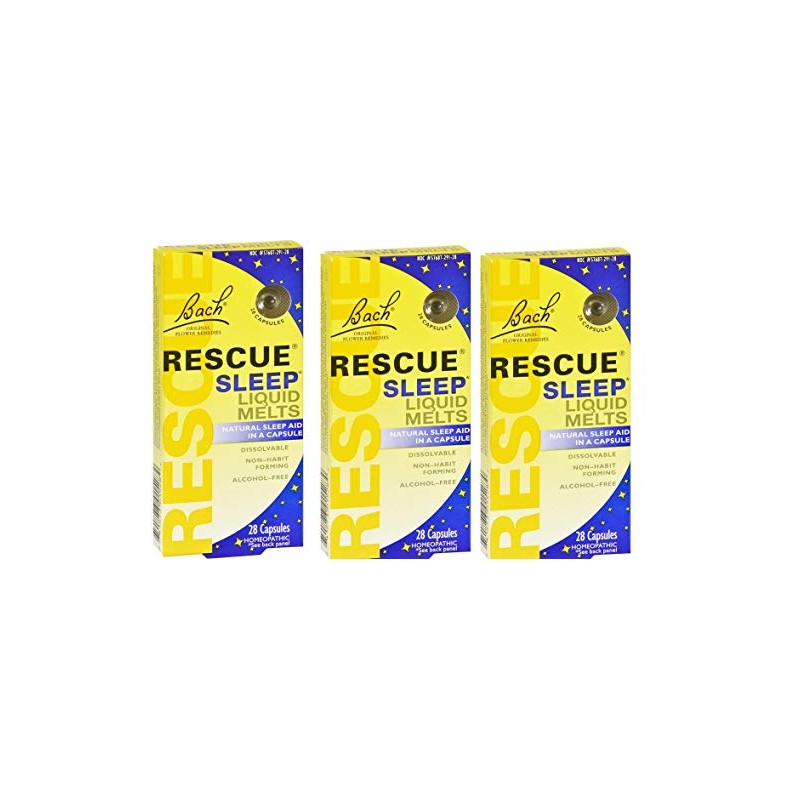 Bach Rescue Sleep Liquid Melts, Dissolvable Capsules 28 ea (