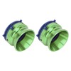 1 Pair NAB Hub Adapters Polished Aluminum Alloy Universal Loading