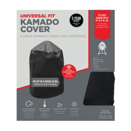Mr. Bar-B-Q Universal Fit Universal Fit for Kamado Charcoal BBQ Grill Brands - Heavy-Duty, Waterproof, Fade Resistant Fabric (30” Diameter x 44” Tall)