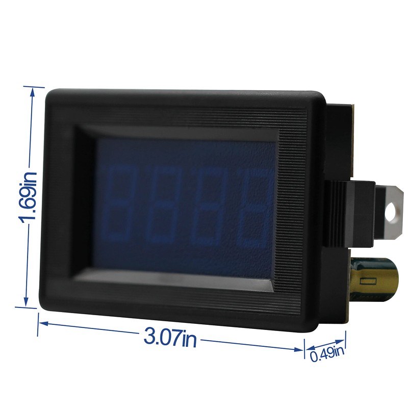 DIGITEN DC 12V 24V 4 Digital Blue LED Counter Meter