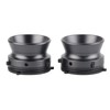 1 Pair NAB Hub Adapters Professional Polished Aluminum Alloy 10