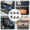 VZU 6 PCS 0° Universal Gas Stove Knob Set, 6MM