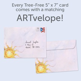 Tree-Free Greetings - Birthday Card - Artful Designs - 1 Card + Matching Envelope - Made in USA - 100% Recycled Paper - 5 x 7 - Another Glorious Trip (GO65256)