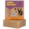 SNOAP Oats & Honey Donkey Milk Soap Bar, Natural Moisturizing Handmade Soap for Sensitive Skin, 5 oz