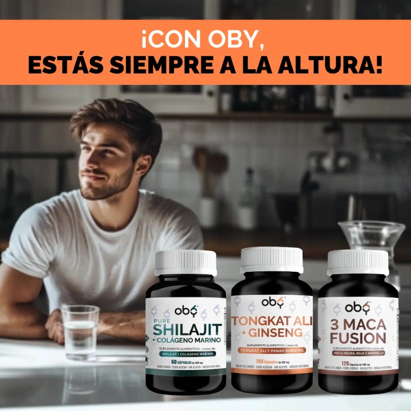 Quemador Grasa Carnitina Vinagre Manzana Oby 120 Cap Vitaminas Hombre