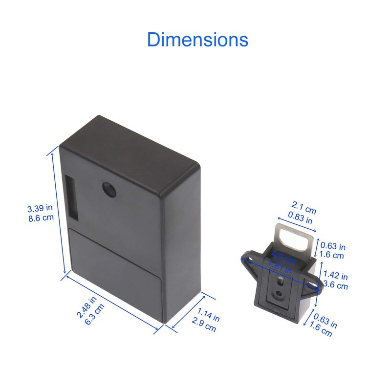 ETEKJOY RFID Electronic Cabinet Lock Hidden DIY for Wooden Cabinet
