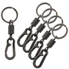Coufce 5 Pack Black Car Key Ring Quick Release Keychain