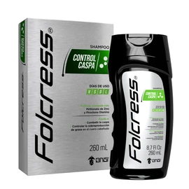 Folcress Shampoo Control Caspa con Piritionato de Zinc Grisi para Hombre 260 ml                                                                       