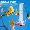 Tube Hummingbird Feeder Hanging Wild Bird Feeder for Outdoor Yard