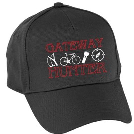 Hippowarehouse Gateway Hunter Baseball Cap hat Premium Printed 5 Panel OneSize Adults Black