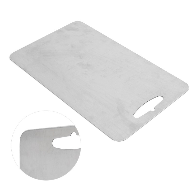 Cutting Board Multifunctional Double‑sided Stainless Steel Chopping Board for Kitchen