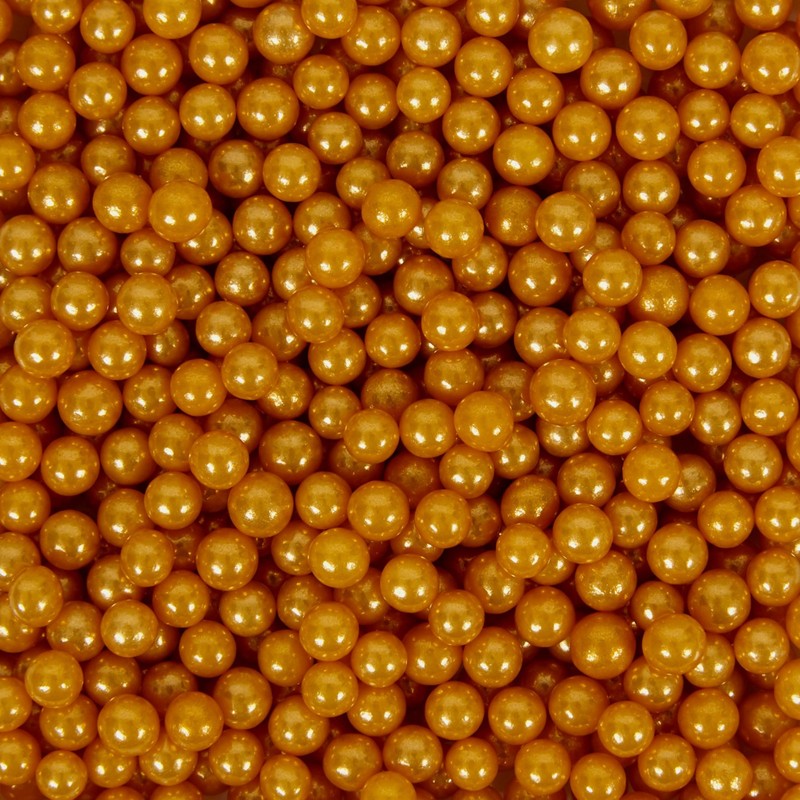 Wilton Sugar Pearls, 141 gram, Gold, Non Toxic