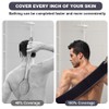 URAQT Exfoliating Back Scrubber for Shower, Back Washer with Handles,